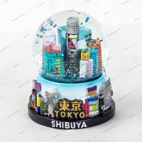 China Hand Painting Tokyo Theme 200mm Souvenirs Snow Globes on sale