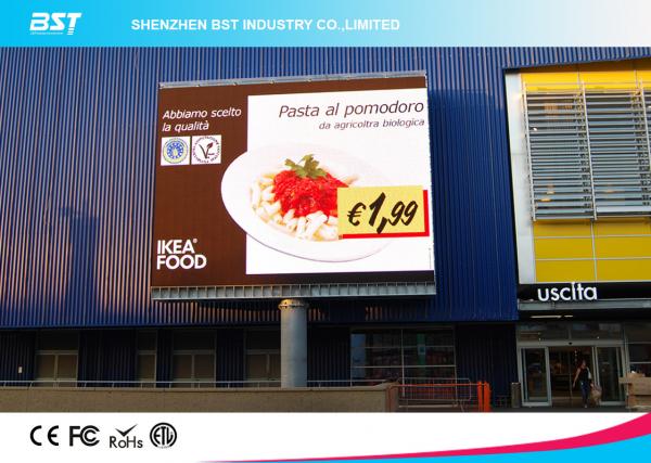 1/4 scan P10 1R1G1B Outdoor Advertising LED Display For Airport / Hotel with