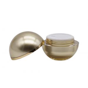 Spherical Cosmetic Cream Containers Gold Color Volume 30g 50g OEM Available