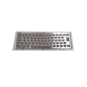 China PS/2 USB 64 Keys Stainless Steel Keyboard For Information Kiosk supplier