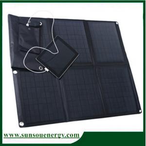 China High Eff. 60watt foldable solar panel kit, solar panel charger foldable for car / boat / golf cart supplier