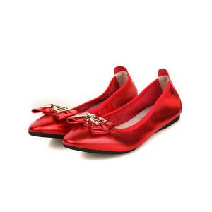 China Factory direct sell women brand name shoes red genuine goatskin dress shoes customized shoes BS-04 supplier