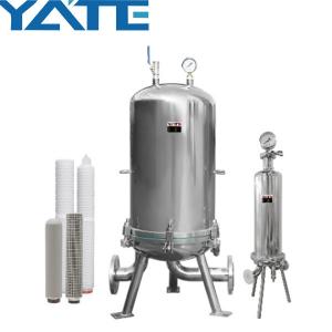 China Metal Industrial Water Filter Machine 5 micron filter housing Stainless Steel 304 supplier