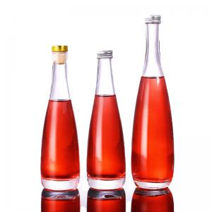 China 200ml-750ml Glass White Wine Bottle Vodka Bottle Water Bottle Cork with Custom Color supplier