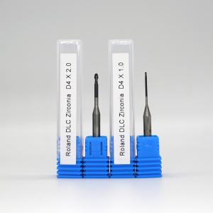 China Roland CAD CAM Zirconia Milling Bur DLC Dental Milling Cutter supplier