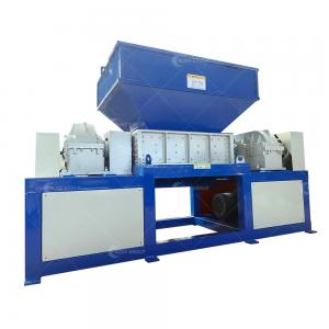 China Double Shaft Shredder for Scrap Rubber Sheet Pu Foam Metal Waste Recycling Equipment supplier