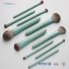 Wooden Handle 10pcs Alu Ferrules Cosmetic Makeup Brush Set