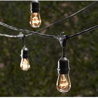 China PVC Outdoor String Light E26 E27 S14 Edison Bulb Included Waterproof LED G40 on sale