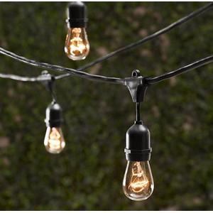 PVC Outdoor String Light E26 E27 S14 Edison Bulb Included Waterproof LED G40