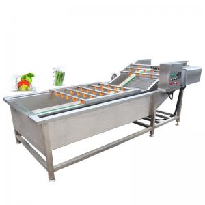 China Pasteurization Vegetable Fruit Washing Machine 1500kg/H supplier