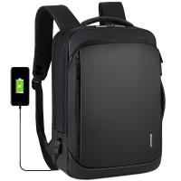 China BSCI Business Laptop Backpack 15.6 Inch USB Charging Leather Computer Bag 1000g on sale