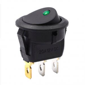 LED Lamp 12v 20A Rocker Power Switch 3pin Round Automobile Refit