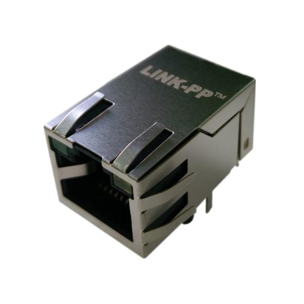 Etiqueta-para arriba femenina 10/100Mbps del conector Rj45 de Ethernet de PulseJack J1011F21PNL