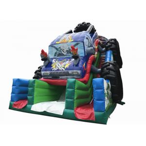 China Durable Monster Truck Inflatable Slide / Digital Printing SUV Expedition Car Dry Slide supplier