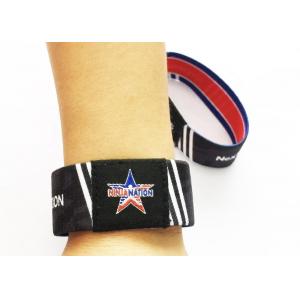 125Khz 13.56Mhz NFC UHF Elastic Stretch RFID Woven Wristband For Sports And Events