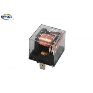 China Transparent Cover 4 Pins 40 Amp Waterproof Relay 12V/24V With Extra Wires No Led Relay supplier