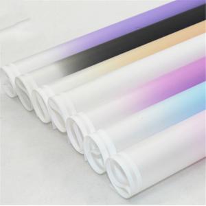 China Waterproof OPP Gift Box Wrapping Paper Gradient Matting Flower Packaging Material 58*58cm supplier