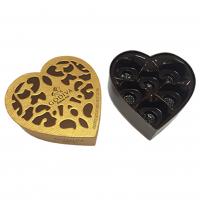 China Customized Size Card Paper Heart Shaped Box For Gift With UV Spot on sale
