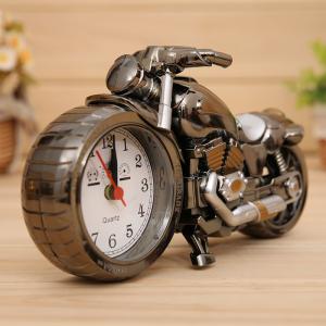 Motorcycle creative alarm clock 23*13*6 cm plastic quartz movement clock cash sale,OEM welcome custom logo Possible