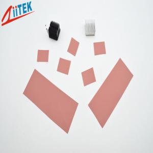 China Pink Thermally Conductive Electrical Insulator High Pressure Interface Customized Shape supplier