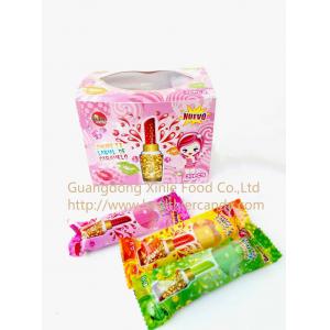 China Lipstick lollipop / Lovely & funny lollipop in Lipstick shape with lighting toy good price supplier