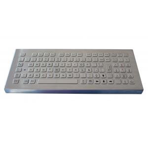 China IP65 Short Stroke Vandal Proof Stainless Steel Industrial Metal Desktop Keyboard With USB supplier
