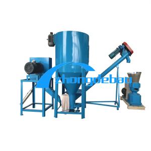 China 1000kg/H Chicken Food Processing Machine 1-10mm Mini Cattle Feed Machine Plant supplier