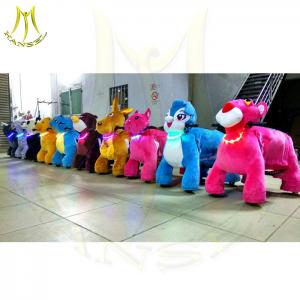 China Hansel battery animal scooter kiddie rides for sale rich toys rocking animals amusement amusement walking animal toys supplier