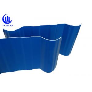 PVC Coated Curved Plastic Tile Effect Roofing Sheets Noise Insulation