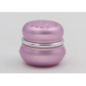 China Refillable Small Containers With Lids For Cosmetics Pink Embossed Logo supplier