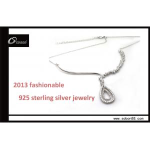 China Fashion 925 sterling silver necklace with silver pendant, OEM & ODM offer supplier