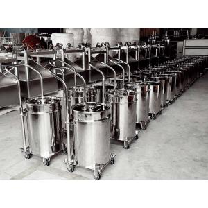 Trolley Type Stainless Steel Vat Pail 300L Food Grade Customized