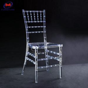 Crystal Wedding Hall Resin Chiavari Chair Plastic Clear Color