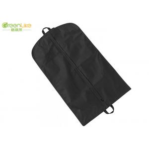 80gsm Folding Suit Garment Bag Zip Lock Clothes Cover Bags Black