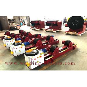 China 10 Tons Lead Screw Pipe Welding Rollers With PU Wheels , Tanker Turning Rolls Stand supplier