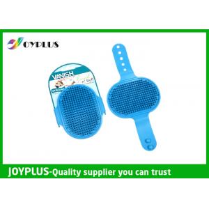 Hand Held Rubber Pet Brush Dog Grooming Brush Multi Function PC0350