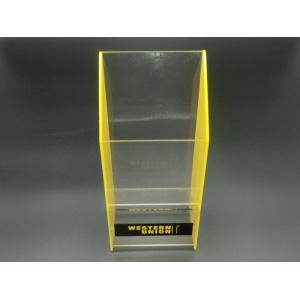 China Single Acrylic Document Holder Desktop Lucite Leaflet Stand Counter Flyer Display wholesale