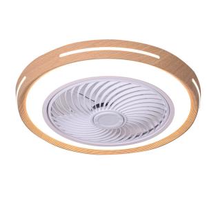 China 新しい寝室 木製 LED 天井扇風機 リモコン付き 家庭用装飾照明 扇風機 灯りの天井扇風機 wholesale