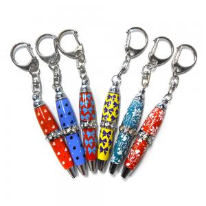 China Steel Pocket Crystal Stone Mini Pen Key Chain With A Novelty Display supplier