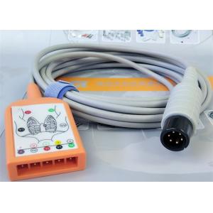 China 5 Lead Patient Monitor Ecg Accessories , Holter Ecg Cable Iec Standard wholesale