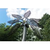 China Stainless Steel Palm Tree Large Outdoor Sculpture Metal Garden Ornaments on sale