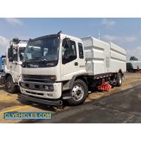 China ISUZU FTR 205hp Road Street Sweeper Truck Medium Duty 15000 Liters on sale