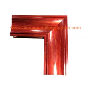China Crystal Beach Aluminium Door Profiles , Aluminum Door Frame Profile Wood Grain Effect supplier