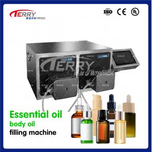 China Essential Oil Bottling Equipment 2 Head Liquid Filling Machine 1500Kg supplier