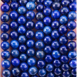 Semi Precious Stone Lapis Lazuli Round Bead Crystal Gemstone Loose Bead Strands for DIY Jewelry Making