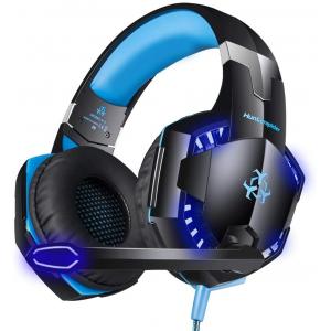 Hunterspider V2 3.5mm Gaming Headset with Mic Stereo USB LED Headphones for PS4 XBOX One PC Laptop Mac