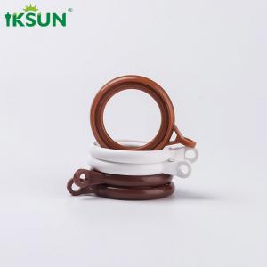 1.4" Rose Gold Curtain Rod Rings Modern Style ABS Plastic Material