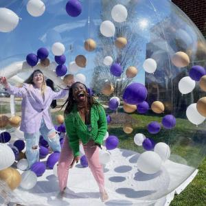 Dome Bubble Tent Transparent Inflatable Bubble Balloons House Kids Party Balloons Fun House Giant Clear Inflatable Crystal Igloo