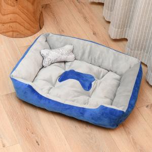 Autumn Winter Plush Dog Kennel Polyester Warm Washable Pet Bed