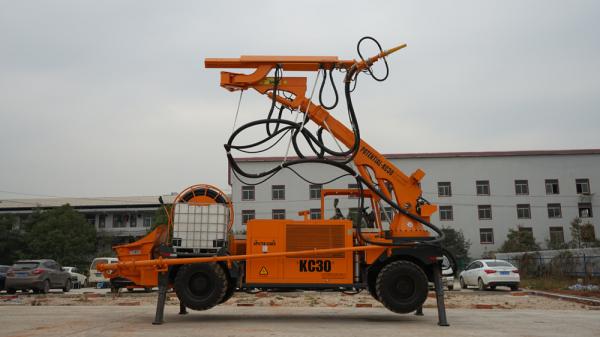 Concrete Sprayer Machine Onboard Air Compressor